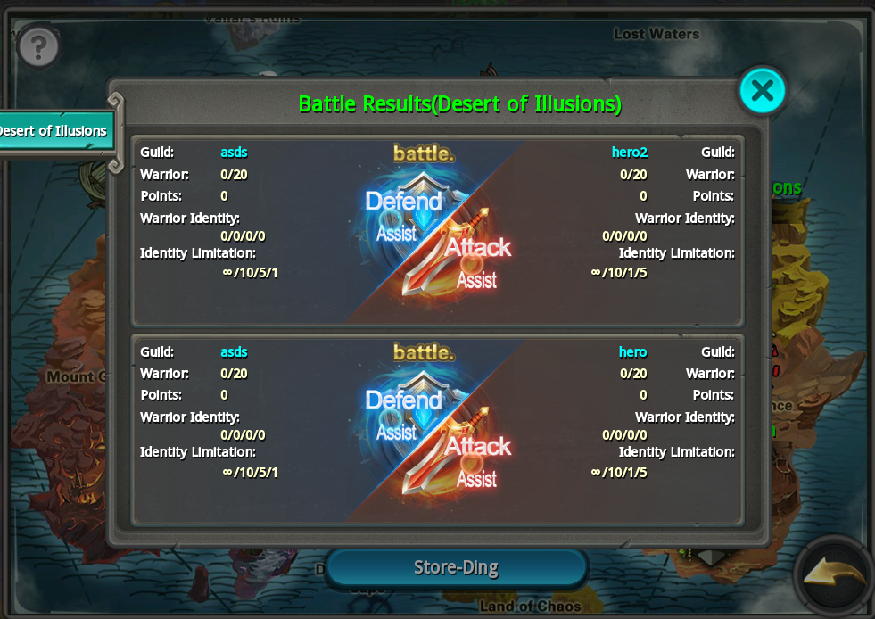 Battlefield list, sorry for the missing picture.